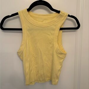 Old Navy Yellow Cropped Tank